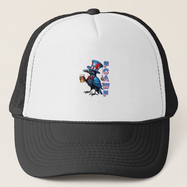 Gorra De Camionero Crow, F-Caw-F Funny Bird Creative Casual (Anverso)