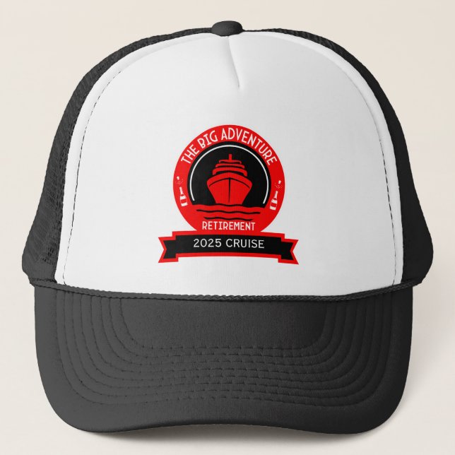 GORRA DE CAMIONERO CRUCERO DE JUBILACIÓN (Anverso)