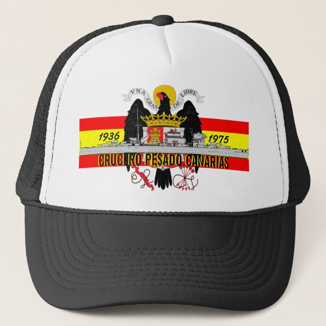 GORRA DE CAMIONERO CRUCERO PESADO CANARIAS (Anverso)