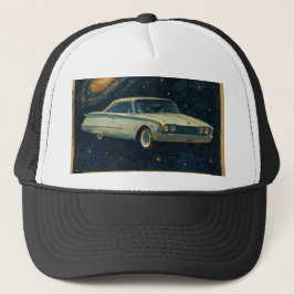 Gorra De Camionero Crucero Retro en el Espacio Profundo