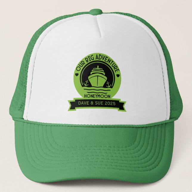 Gorra De Camionero Cruceros de luna de miel (Anverso)