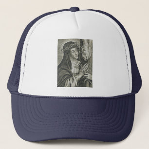 Gorra De Camionero Cruikifixión de Santa Catalina de Siena Arte Noir