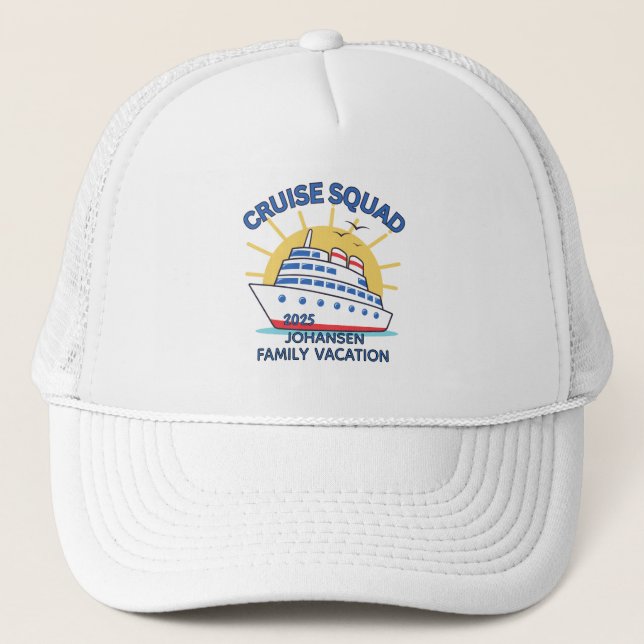Gorra De Camionero Cruise Squad Mating Family Cruise (Anverso)