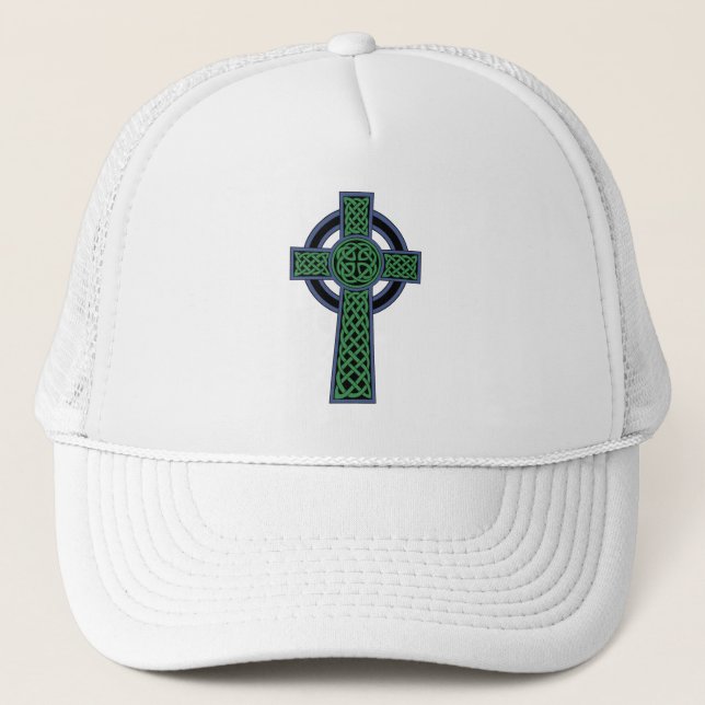 Gorra De Camionero Cruz céltica irlandesa del nudo (Anverso)