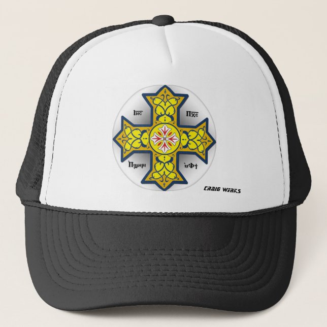 GORRA DE CAMIONERO CRUZ COPTA (Anverso)