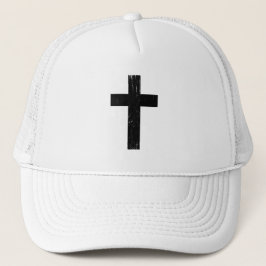 Gorra De Camionero Cruz de fe oscura