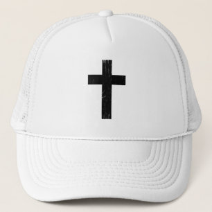 Gorra De Camionero Cruz de fe oscura