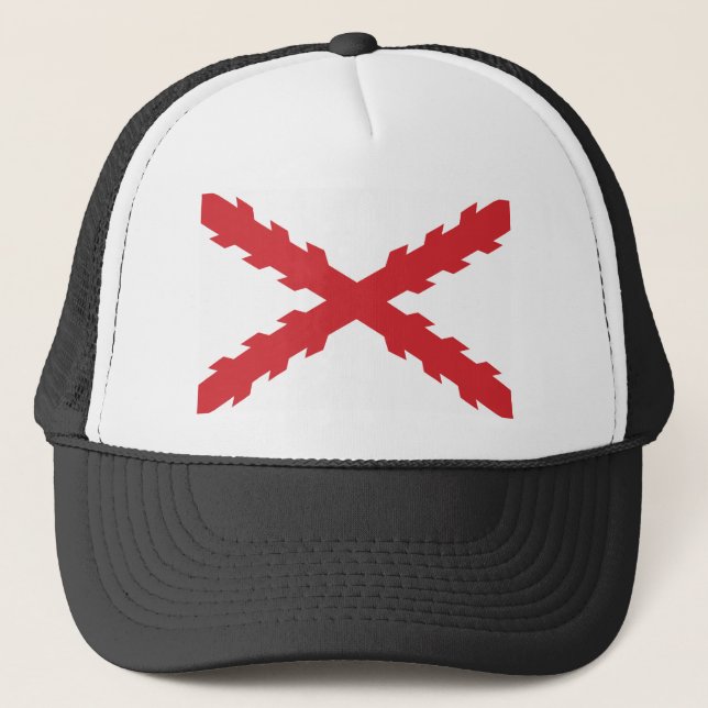 Gorra De Camionero Cruz de la bandera de Borgoña (Anverso)