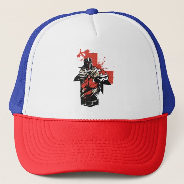 Gorra De Camionero Cruz Roja Cristiana de San Jorge (Anverso)