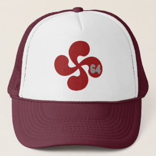 Gorra De Camionero Cruz vasca roja 64 Lauburu