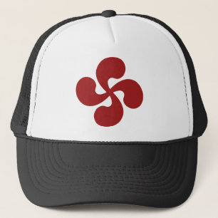 Gorra De Camionero Cruz Vasca Rojo Lauburu