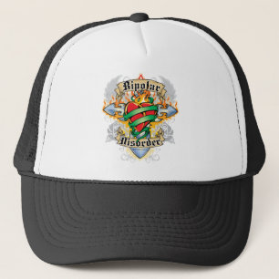Gorra De Camionero Cruz y corazón del desorden bipolar