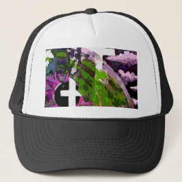 Gorra De Camionero Cruz y ojo rosados