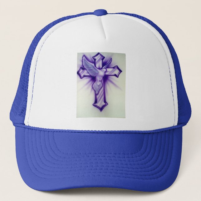 Gorra De Camionero Cruz y paloma (Anverso)