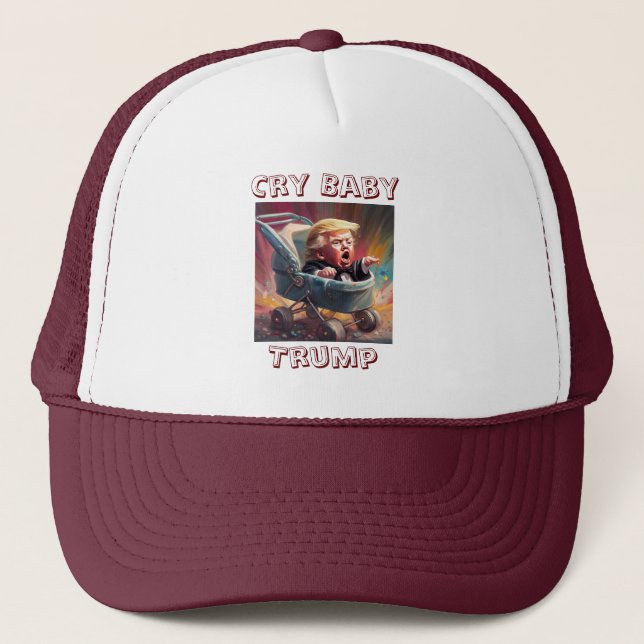 Gorra De Camionero Cry Baby Trump Trucker Hat (Anverso)