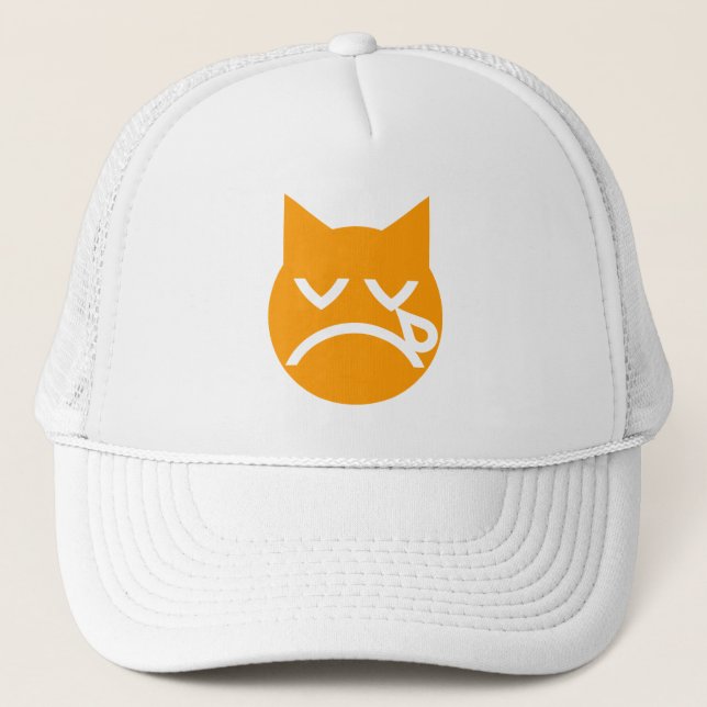 Gorra De Camionero Crying Emoji Cat (Anverso)