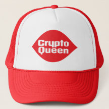 Crypto Queen Parody Imagen T-Shirt Trucker Hat