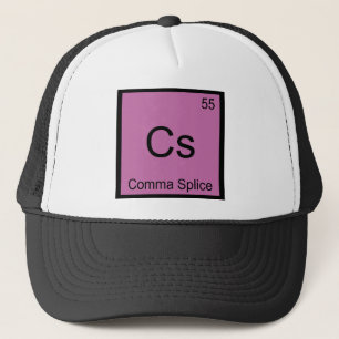Gorra De Camionero Cs - Comma Splice Química Símbolo Gracioso T