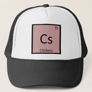 Gorra De Camionero Cs - Tabla periódica de química de granja de pollo