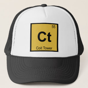 Gorra De Camionero Ct - Torre Coit San Francisco Símbolo Químico