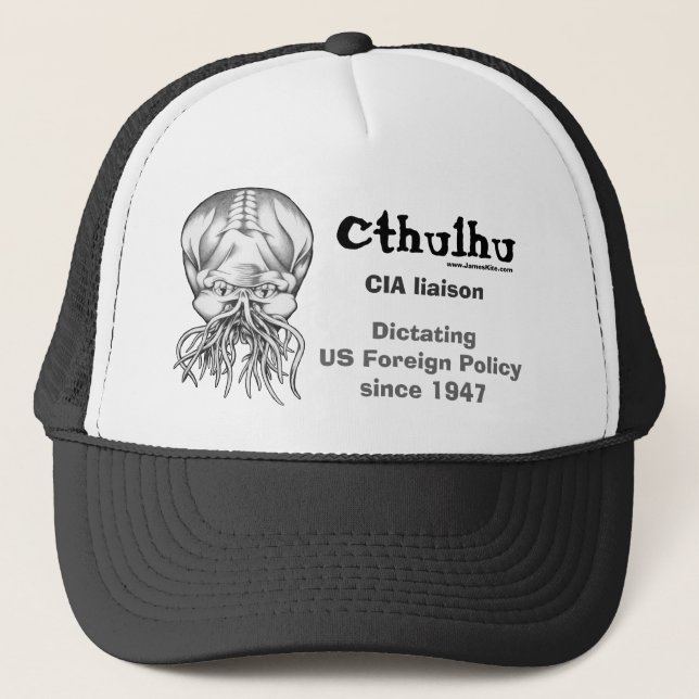Gorra De Camionero Cthulhu: Enlace de la Cia (Anverso)