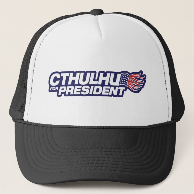Gorra De Camionero cthulhu para el presidente (Anverso)