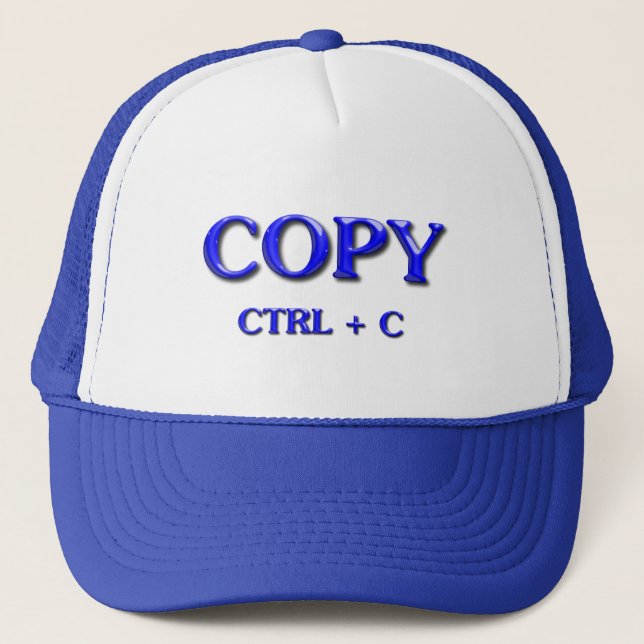 GORRA DE CAMIONERO CTRL DE LA GOMA + Y (Anverso)