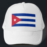 Gorra De Camionero CU de la bandera de Cuba<br><div class="desc">Bandera del CU de Cuba,  La Habana,  escudo de armas,  transportes heráldicos,  Bandera-mapa</div>