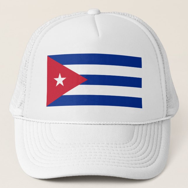 Gorra De Camionero CU de la bandera de Cuba (Anverso)