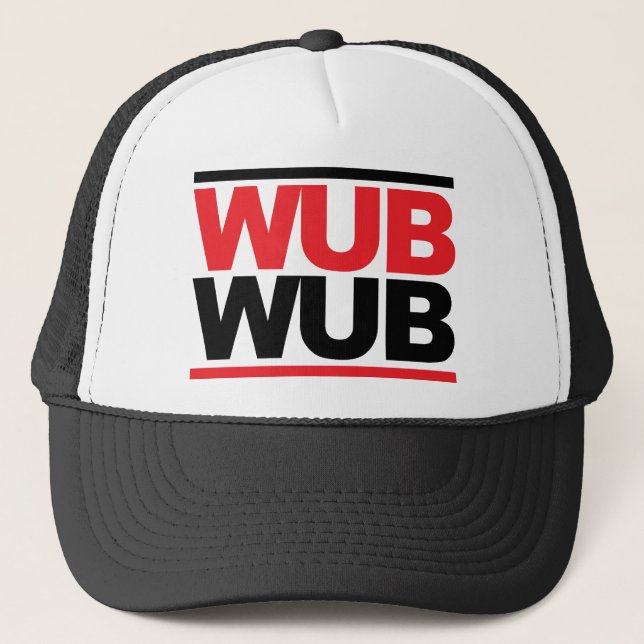 Gorra De Camionero Cuadrado de Wub Wub Dubstep (Anverso)
