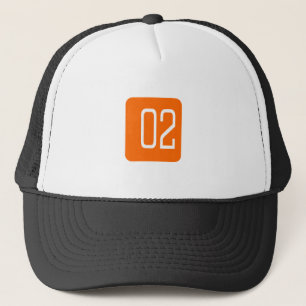 Gorra De Camionero Cuadrado del naranja #2