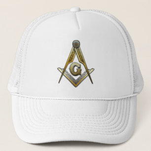 Gorra De Camionero Cuadrado y compases masónicos