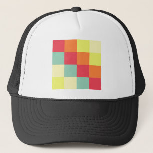 Gorra De Camionero Cuadrados de color