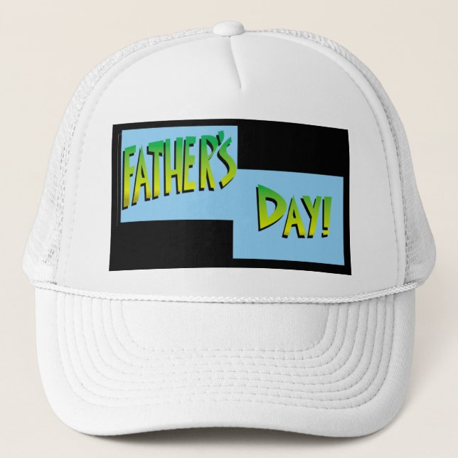 Gorra De Camionero Cuadrados del Día del Padres - (Anverso)