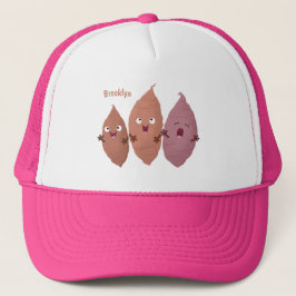 Gorra De Camionero Cuadros cantando batatas personalizado verduras
