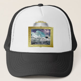 Gorra De Camionero Cuadros de RMS Titanic e Iceberg