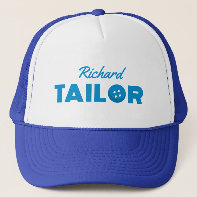 Gorra De Camionero Cualquier nombre personalizado de sastre (Anverso)
