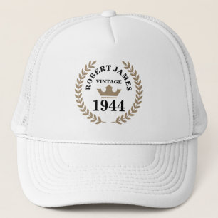 Gorra De Camionero Cualquier Vintage de la Edad de Cumpleaños