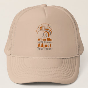 Gorra De Camionero Cuando la vida se vuelve borrosa ajusta tu enfoque
