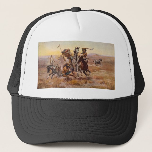 Gorra De Camionero Cuando Siux y los Blackfeet se encontraron por (Anverso)