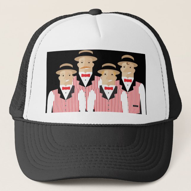 Gorra De Camionero Cuarteto de Barbershop (Anverso)