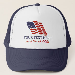 Gorra De Camionero Cuarto patriótico del personalizado americano de