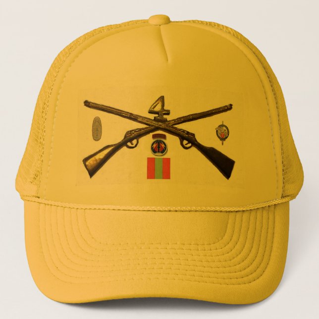 Gorra De Camionero Cuartos rifles de la cruz del regimiento de (Anverso)