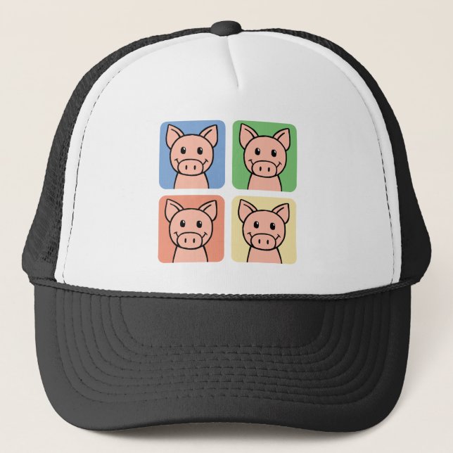 Gorra De Camionero Cuatro cerdos (Anverso)