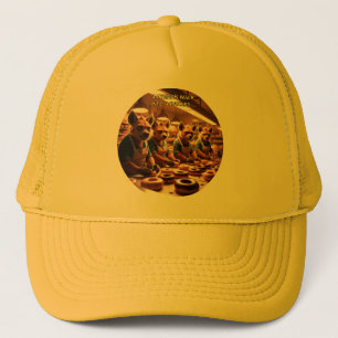 Gorra De Camionero Cuatro Hienas Entran A Una Panadería...