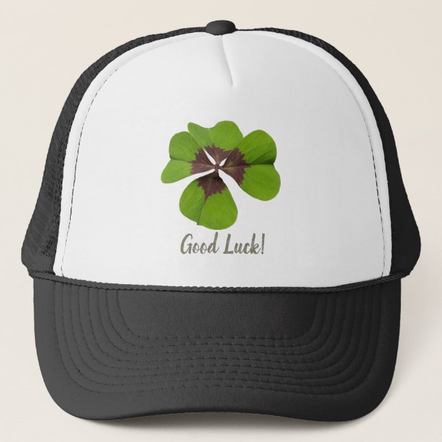 Gorra De Camionero Cuatro hojas Lucky Clover St Patricks Day Buena Su (Anverso)