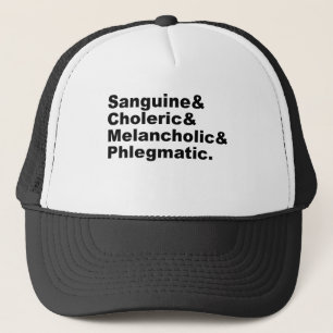 Gorra De Camionero Cuatro Humores Sánguine Cholerancia Flegm Melancól