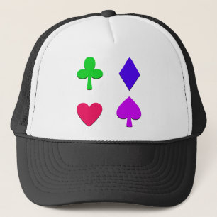 Gorra De Camionero Cuatro Palos de Cartas Coloridos