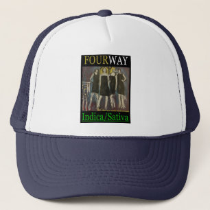GORRA DE CAMIONERO CUATRO VÍAS INDICA SATIVA