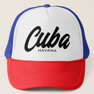 Gorra De Camionero Cuba Havana script typography trucker hat